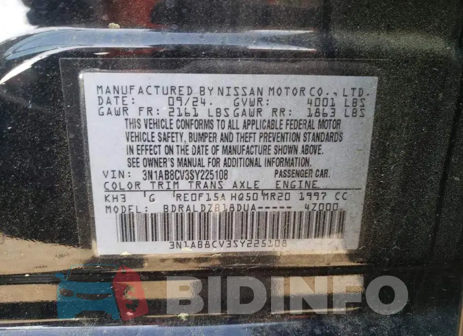 3N1AB8CV3SY225108 Photo# 12