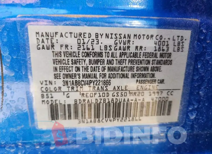 3N1AB8CV4PY221866 Photo# 12