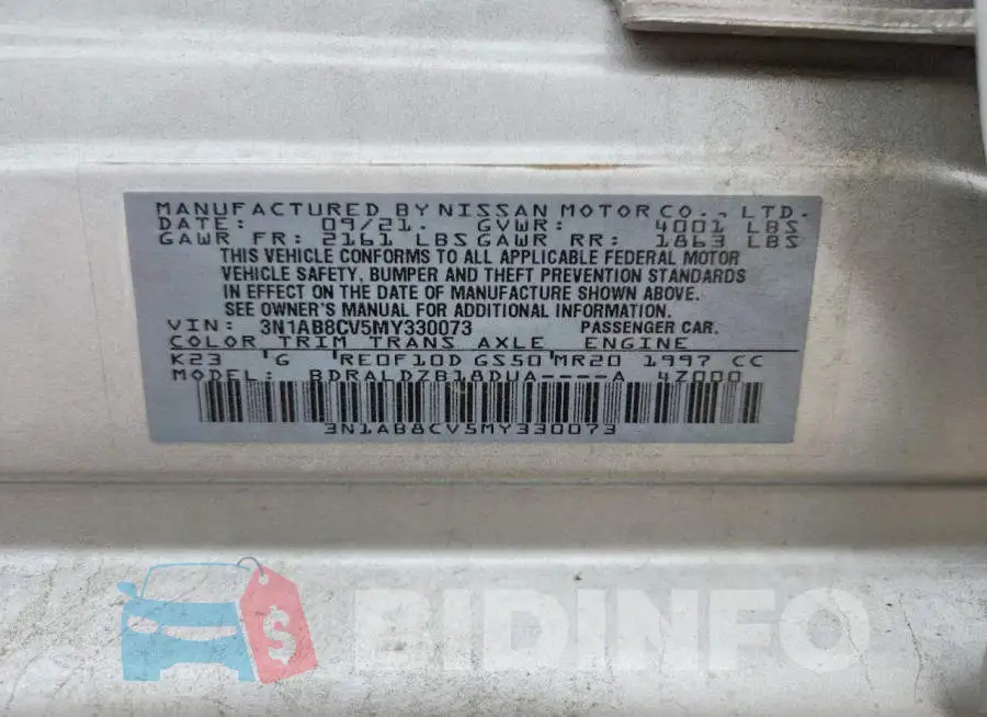 3N1AB8CV5MY330073 Photo# 12