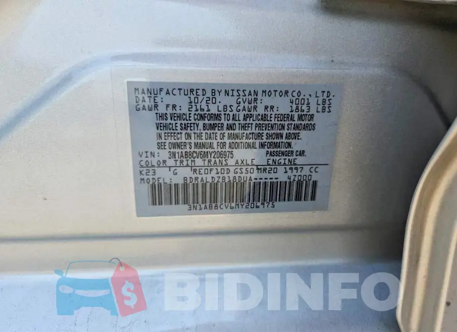 3N1AB8CV6MY206975 Photo# 12