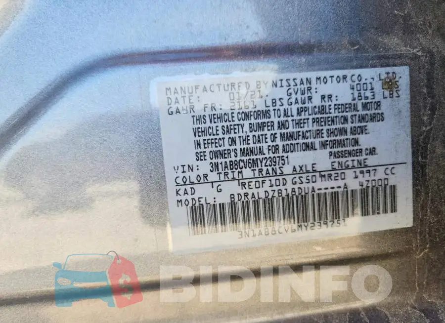 3N1AB8CV6MY239751 Photo# 13