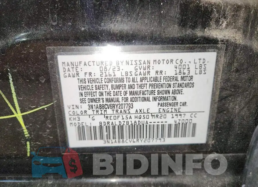 3N1AB8CV6RY207793 Photo# 12