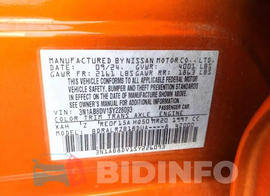 3N1AB8DV1SY226093 Photo# 12