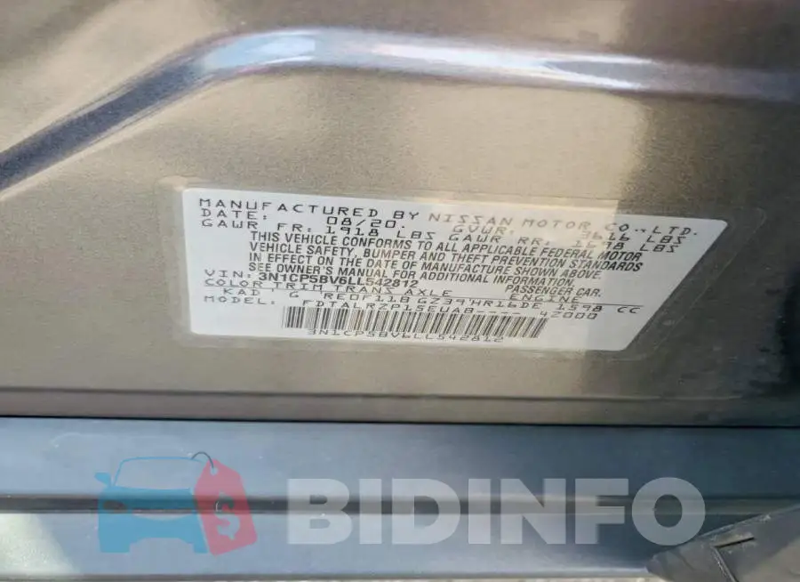 3N1CP5BV6LL542812 Photo# 13