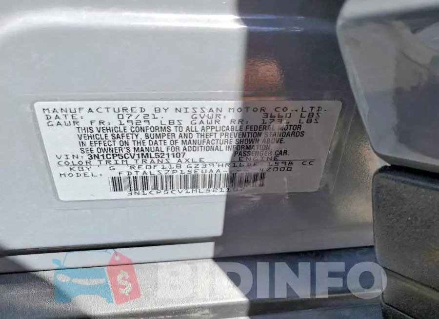 3N1CP5CV1ML521107 Photo# 13