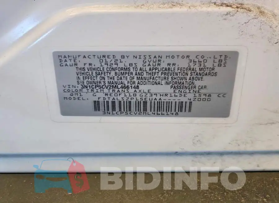 3N1CP5CV2ML466148 Photo# 14