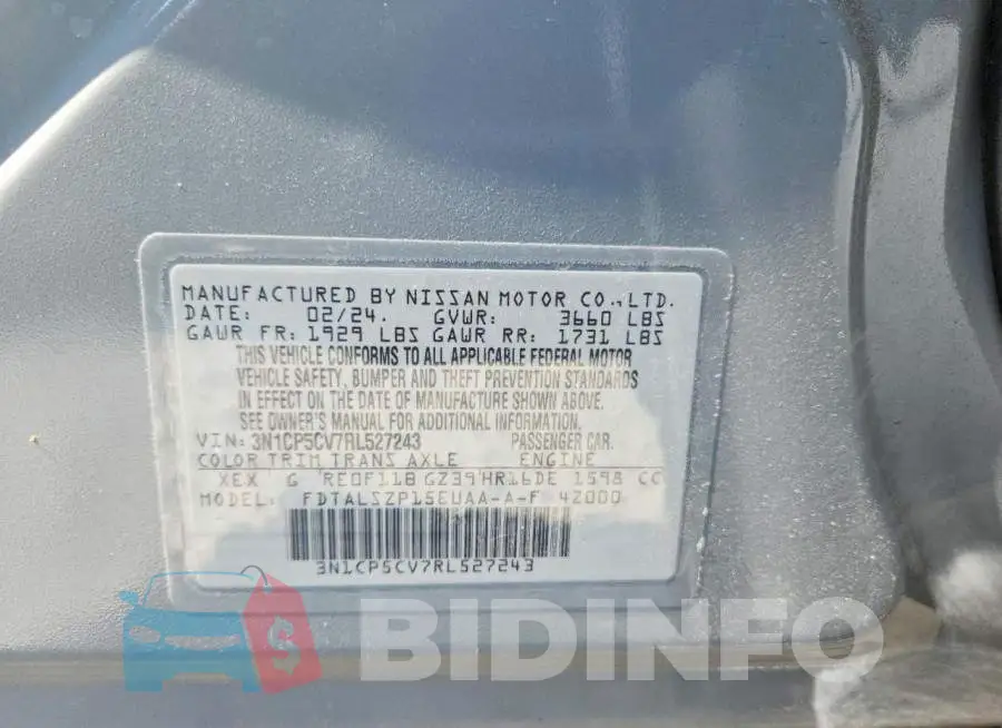 3N1CP5CV7RL527243 Photo# 13