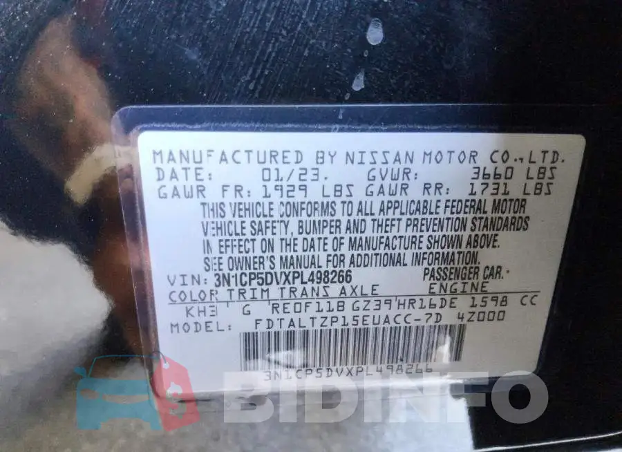 3N1CP5DVXPL498266 Photo# 13