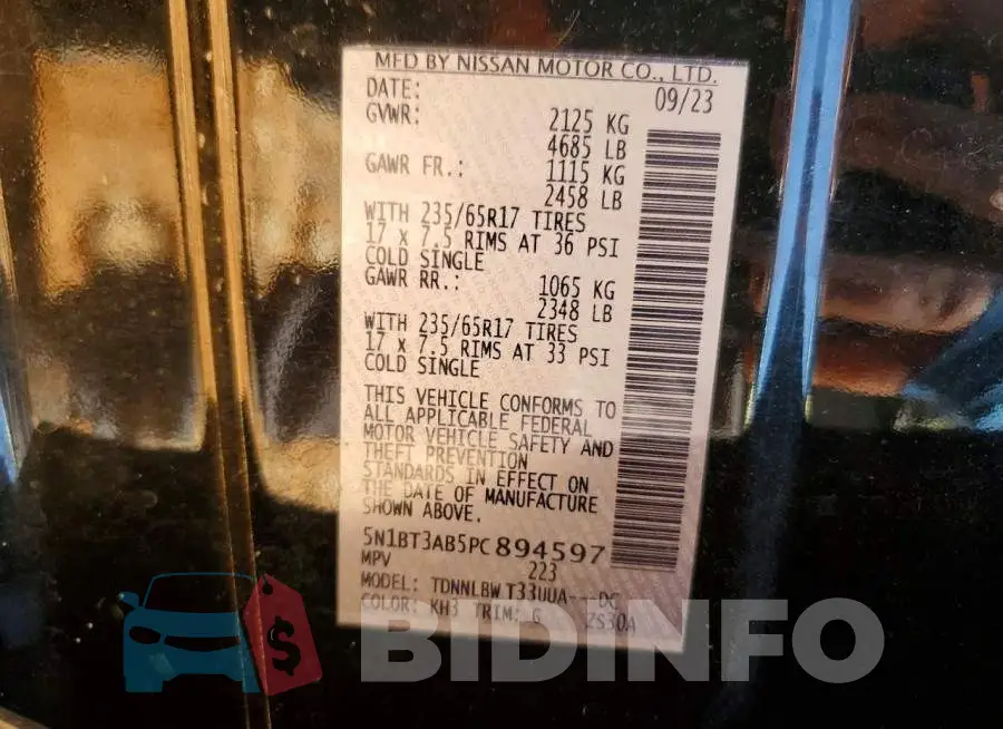 5N1BT3AB5PC894597 Photo# 12
