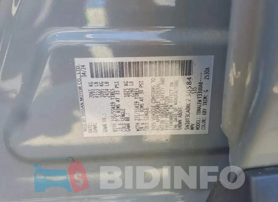 5N1BT3CA0RC730584 Photo# 13
