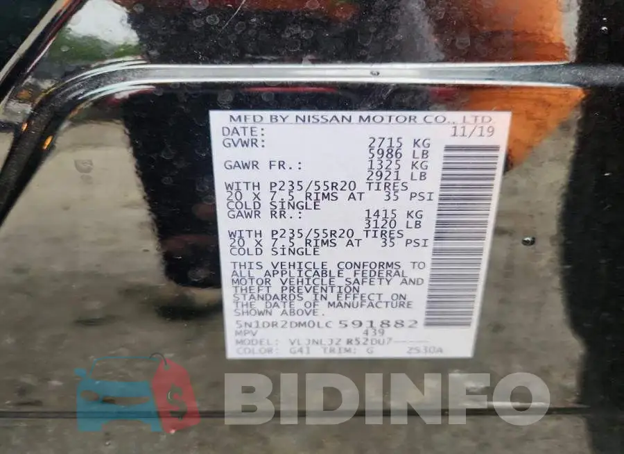 5N1DR2DM0LC591882 Photo# 12