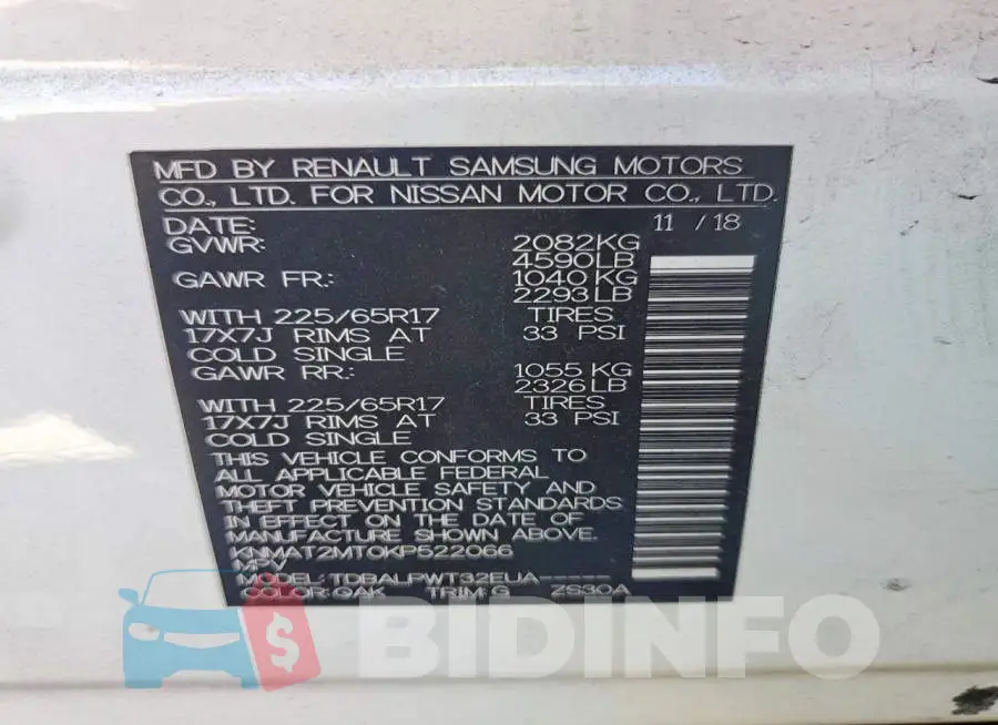 KNMAT2MT0KP522066 Photo# 12
