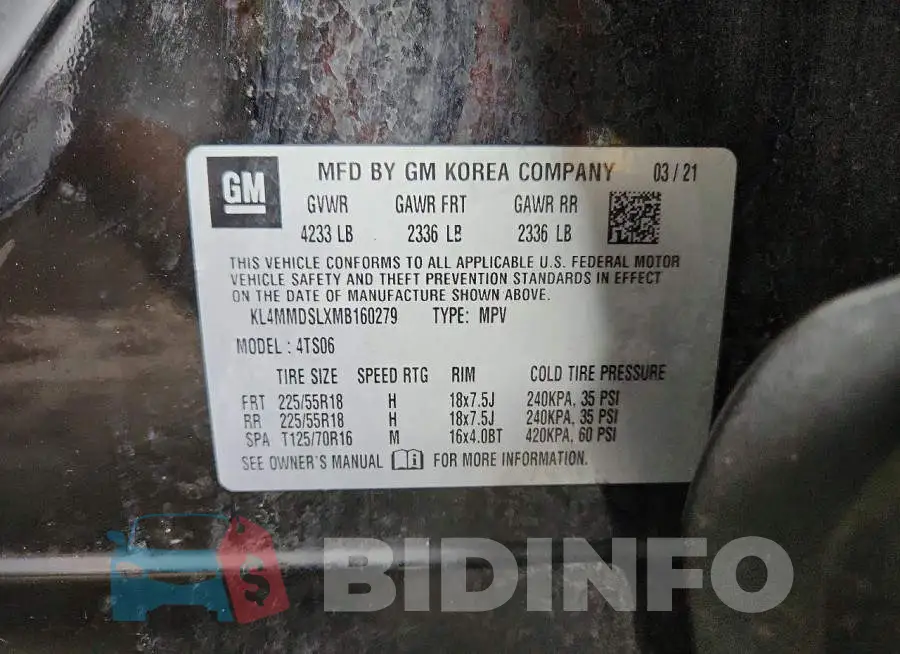 KL4MMDSLXMB160279 Photo# 12