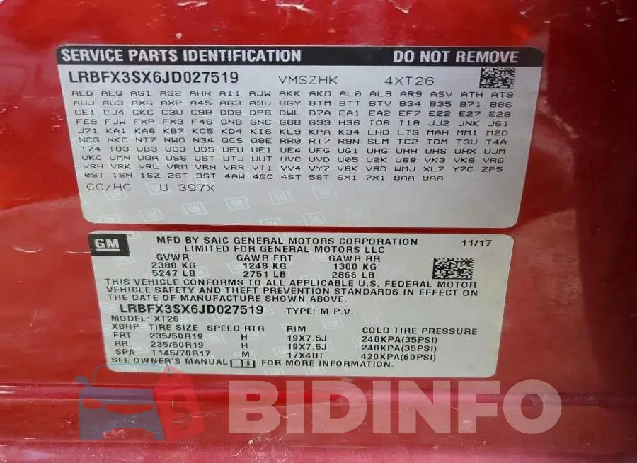 LRBFX3SX6JD027519 Photo# 13