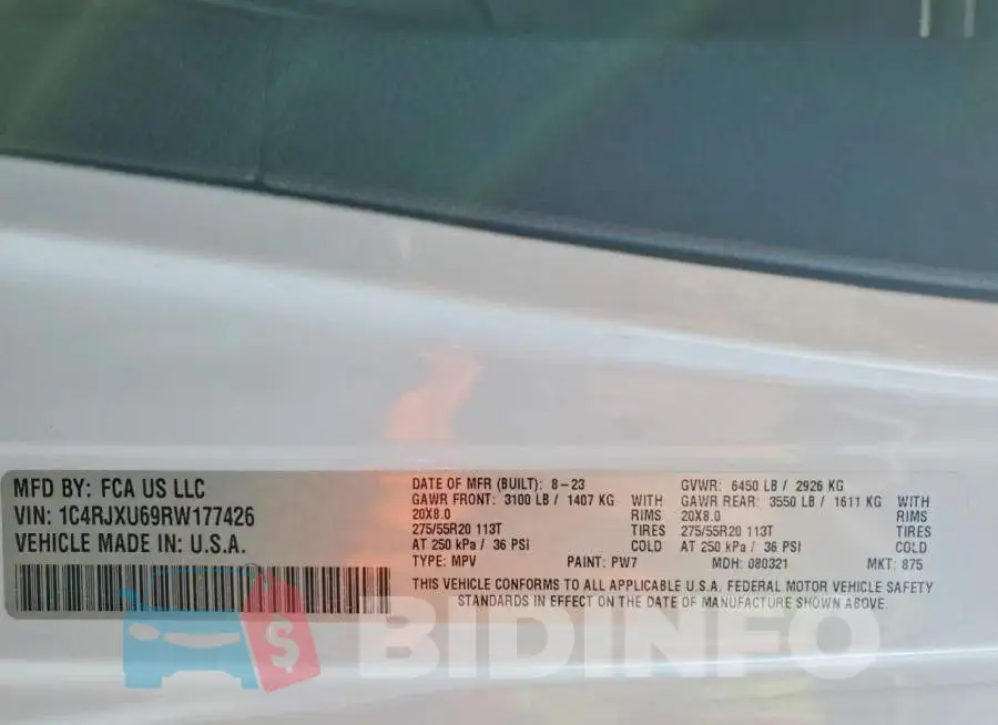 1C4RJXU69RW177426 Photo# 14