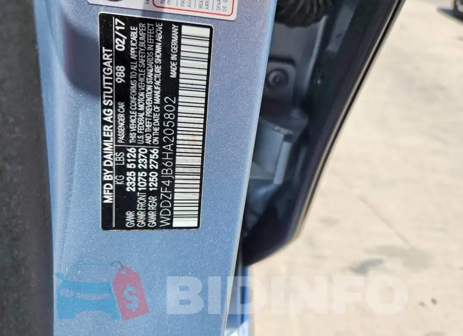 WDDZF4JB6HA205802 Photo# 12
