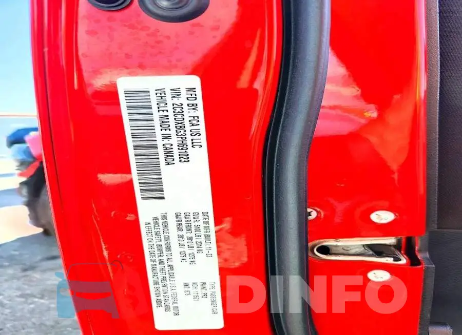 2C3CDXBG3PH691023 Photo# 13