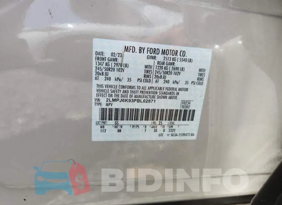 2LMPJ6K93PBL02871 Photo# 13