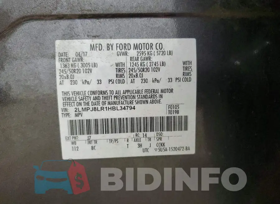 2LMPJ8LR1HBL34794 Photo# 14