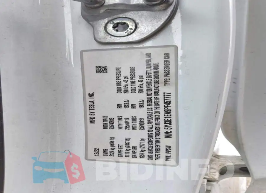 5YJ3E1EA9PF457777 Photo# 12