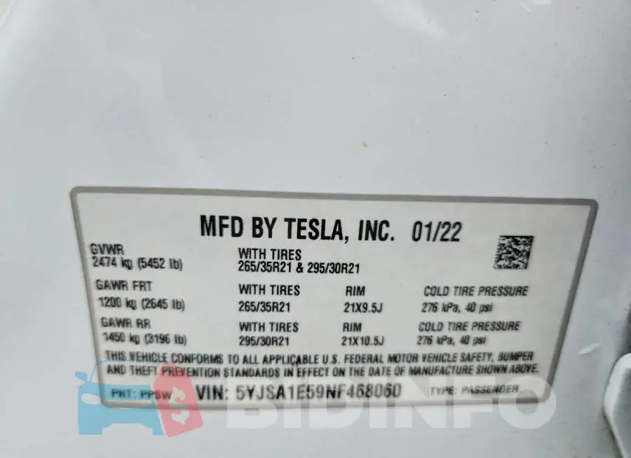 5YJSA1E59NF468060 Photo# 13