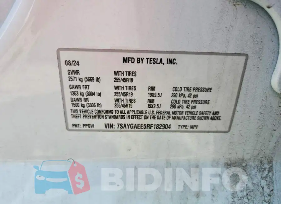 7SAYGAEE5RF182904 Photo# 13