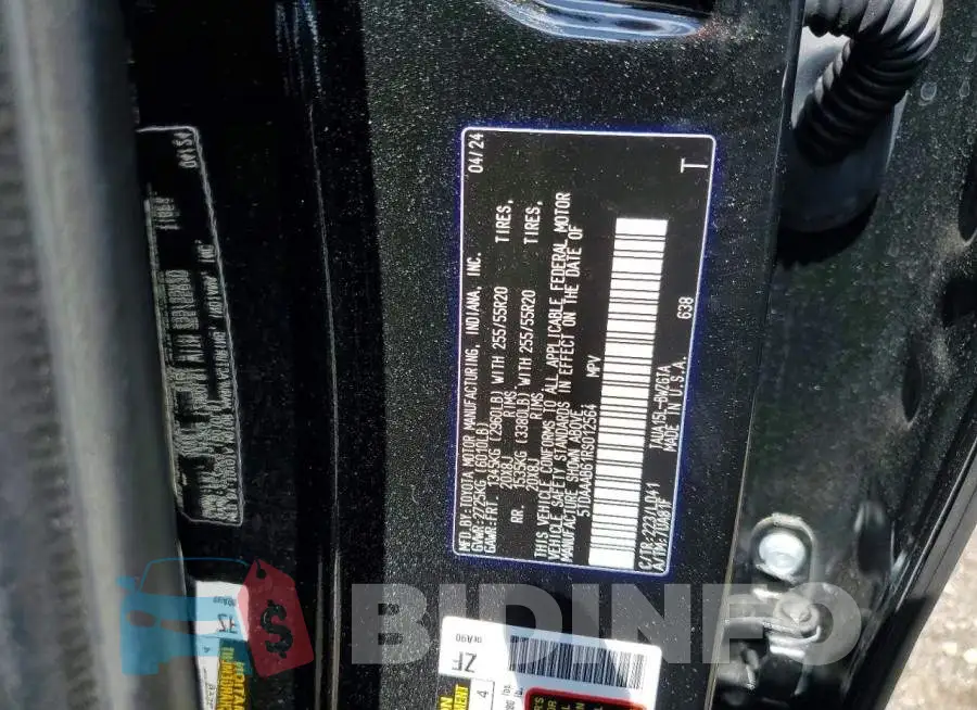 5TDAAAB61RS012564 Photo# 12