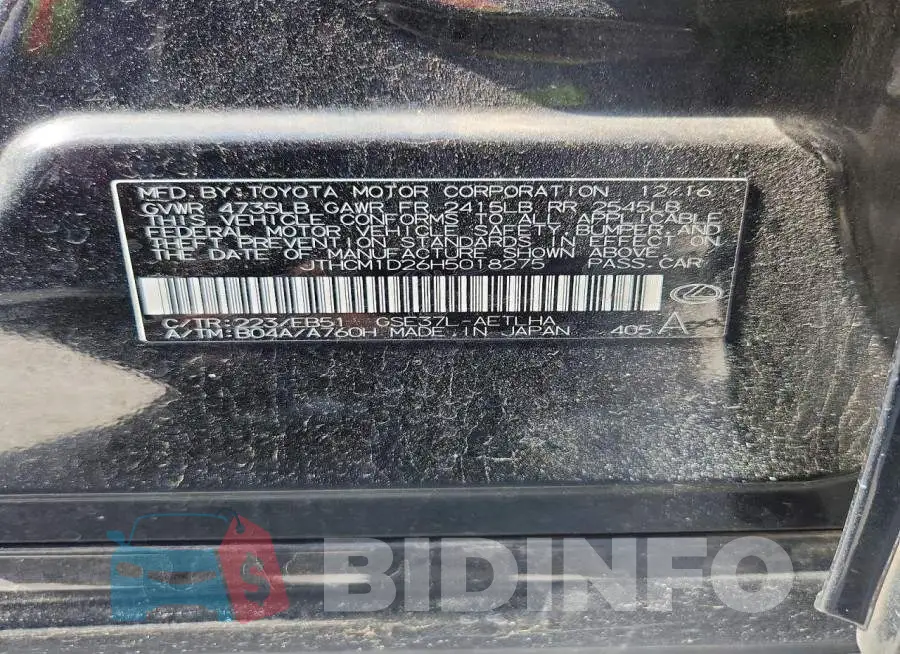 JTHCM1D26H5018275 Photo# 13