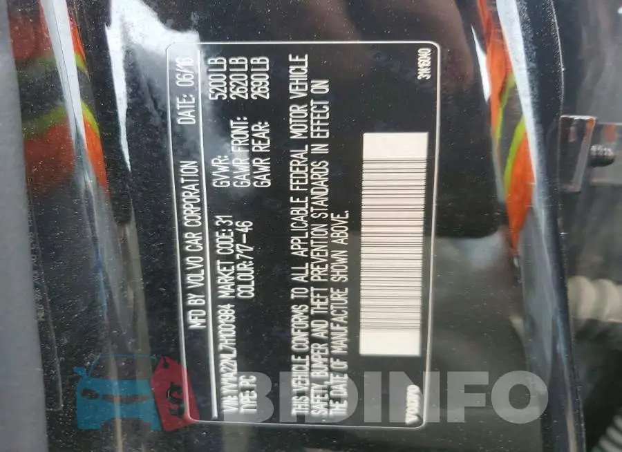 YV1A22ML7H1001984 Photo# 12