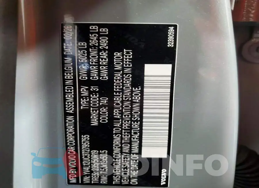 YV4L12UC3T2795755 Photo# 14