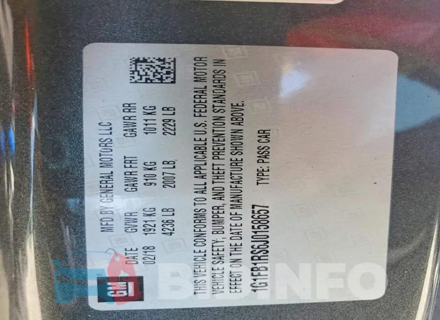 1G1FB1RS6J0158657 Photo# 12