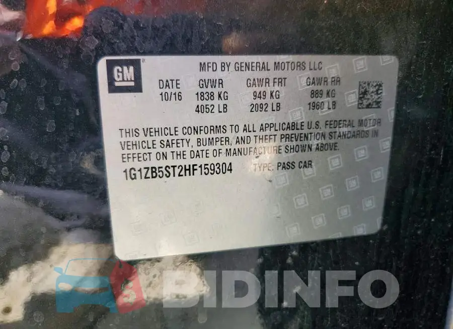 1G1ZB5ST2HF159304 Photo# 12
