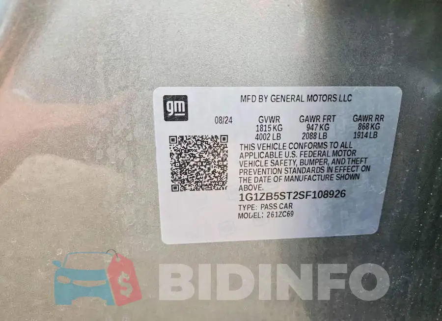 1G1ZB5ST2SF108926 Photo# 12