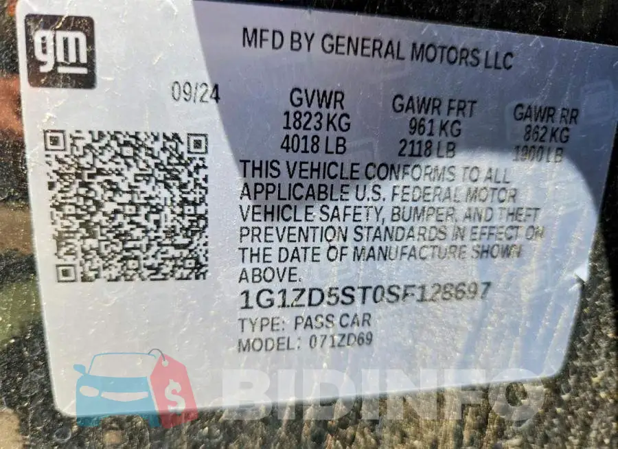 1G1ZD5ST0SF128697 Photo# 12