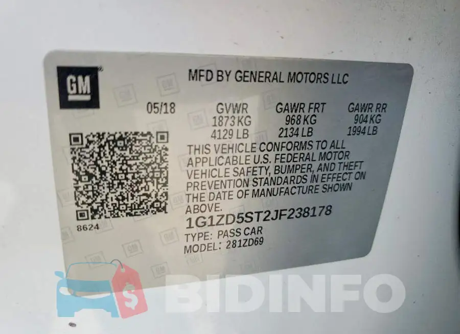 1G1ZD5ST2JF238178 Photo# 12