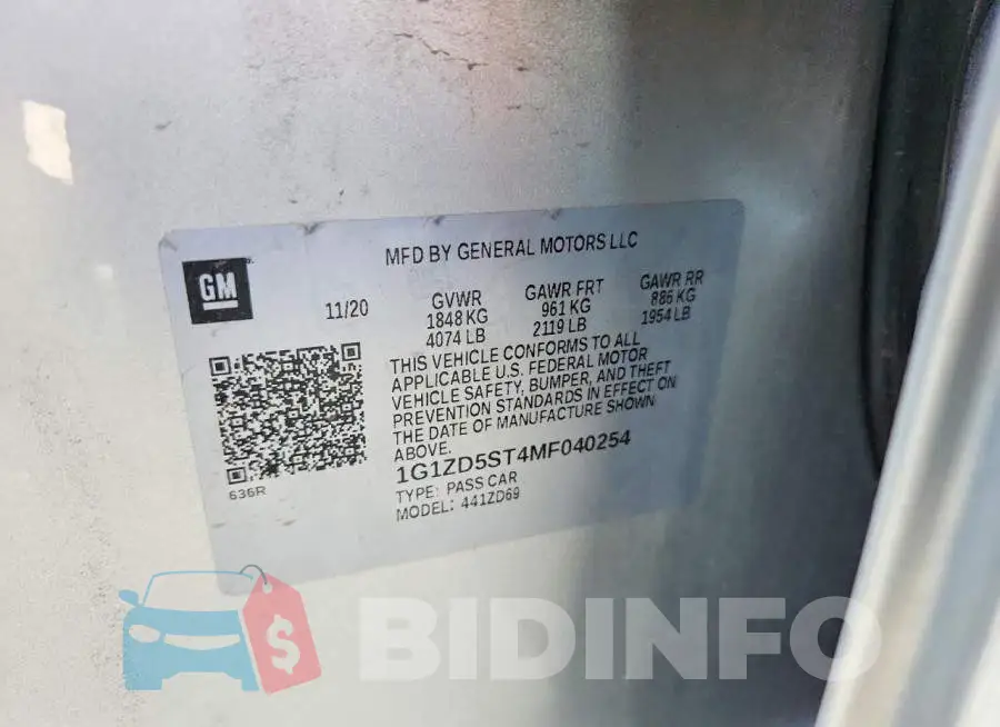1G1ZD5ST4MF040254 Photo# 12