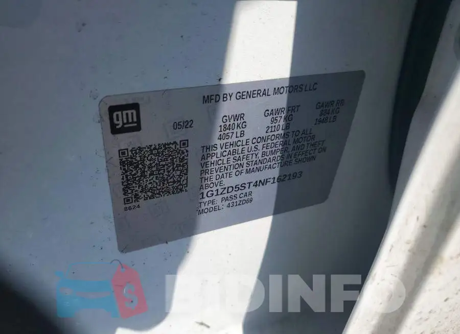 1G1ZD5ST4NF162193 Photo# 12