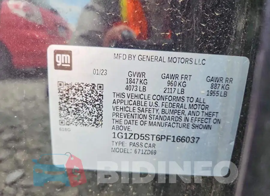 1G1ZD5ST6PF166037 Photo# 12