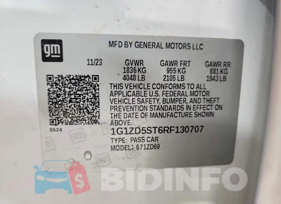 1G1ZD5ST6RF130707 Photo# 12