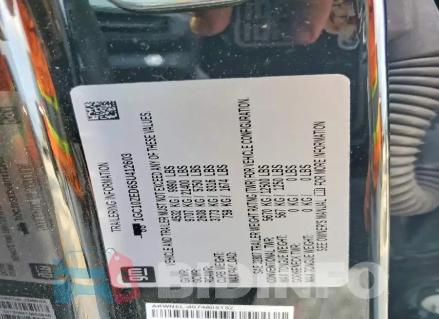 1GC10ZED6SU412603 Photo# 13
