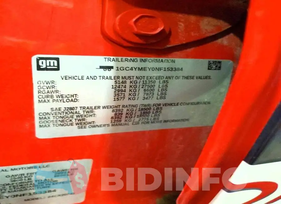 1GC4YMEY0NF153384 Photo# 12