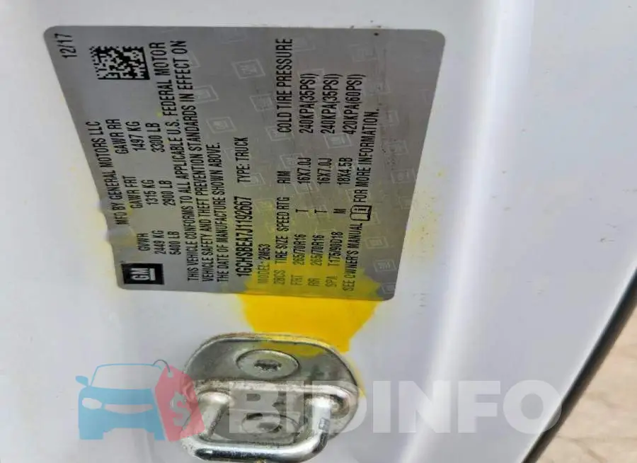 1GCHSBEA7J1192667 Photo# 12