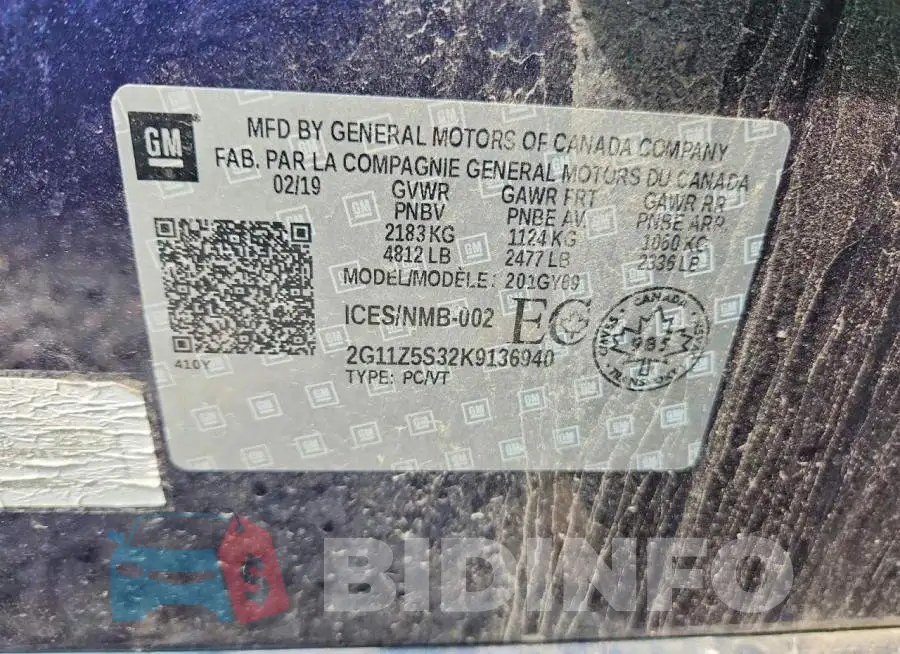 2G11Z5S32K9136940 Photo# 13