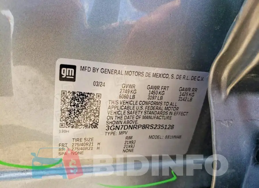 3GN7DNRP8RS235128 Photo# 13