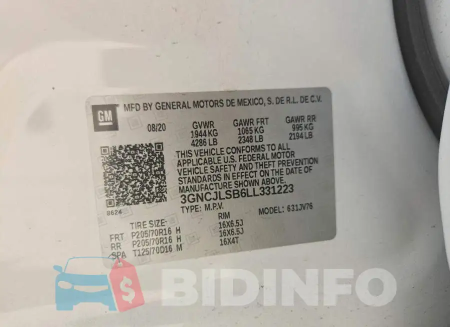 3GNCJLSB6LL331223 Photo# 13