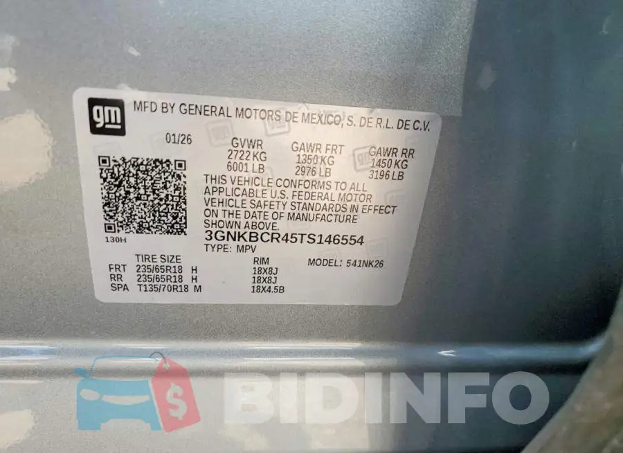 3GNKBCR45TS146554 Photo# 14