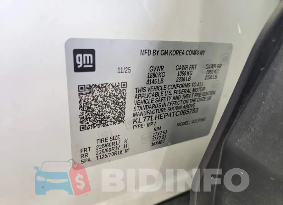 KL77LHEP4TC065783 Photo# 14
