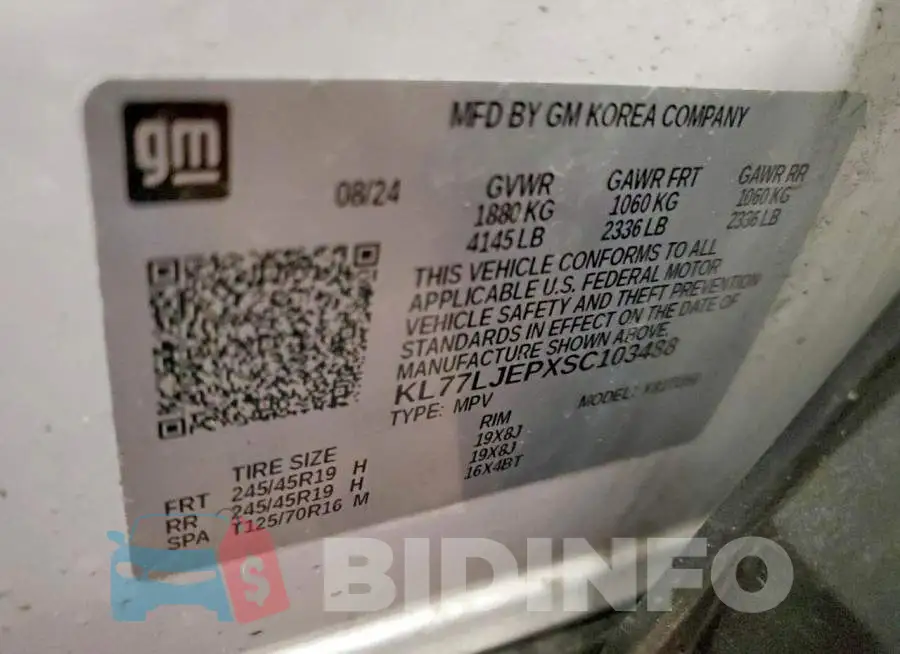KL77LJEPXSC103488 Photo# 13