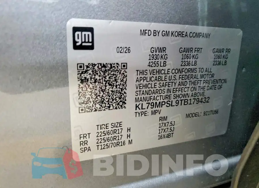 KL79MPSL9TB179432 Photo# 13