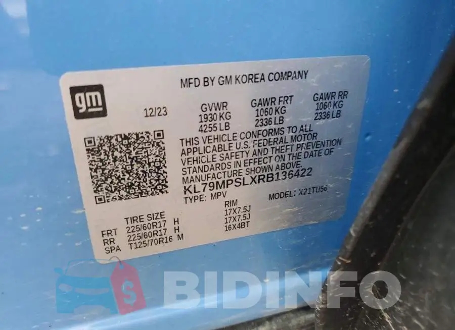KL79MPSLXRB136422 Photo# 13
